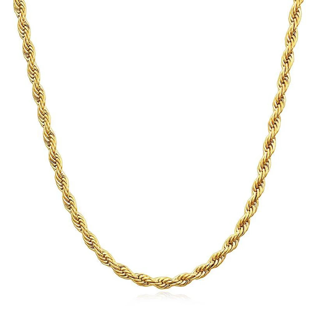 925 Sterling Silver Twist Rope Chain | Bracelet & Necklace