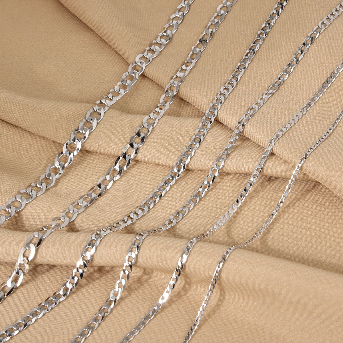 925 Sterling Silver Cuban Link Chain Necklace