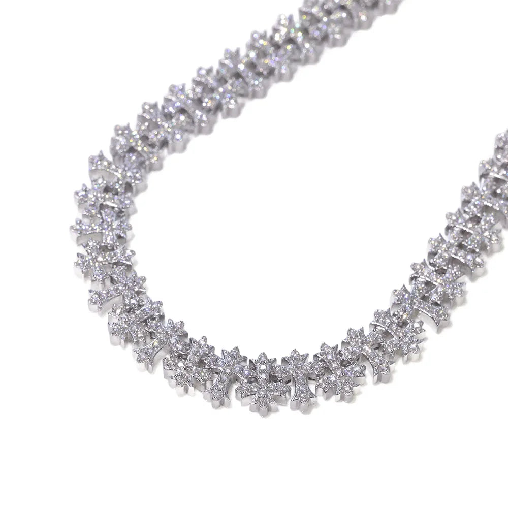 Iced cross chain | Gold & Silver | Necklace & Bracelet
