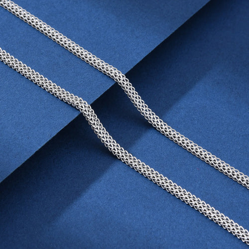 925 Sterling Silver Franco Link Chain