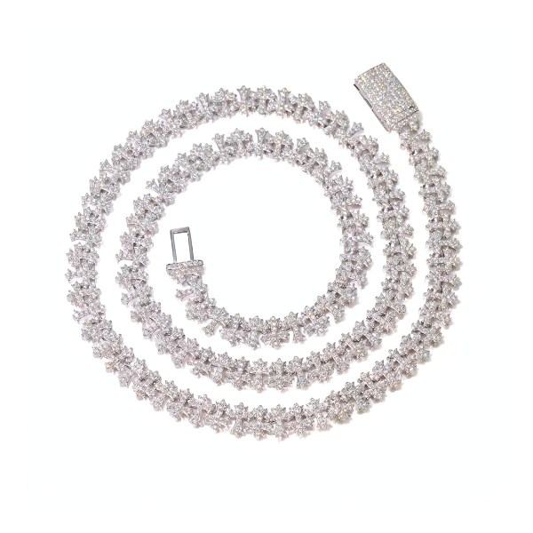 Iced cross chain | Gold & Silver | Necklace & Bracelet